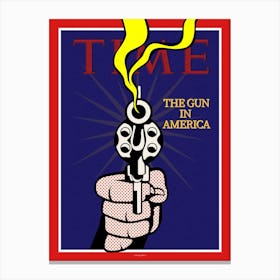 Pistols Time Cover|Roy Lichtenstein 1968 Canvas Print