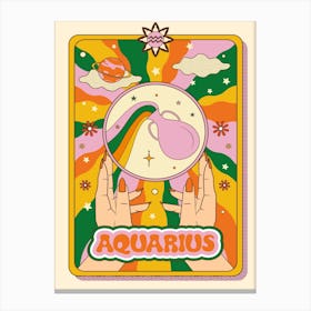 Zodiac Aquarius Canvas Print