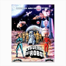 Robot Wars, Movie Poster Canvas Print