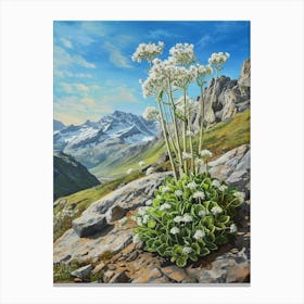 Mountain Spleenwort Painting 3 Canvas Print