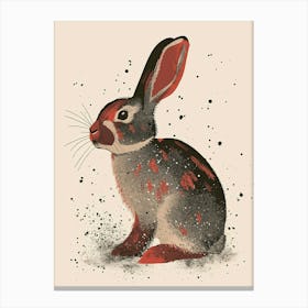 Polish Rabbit Nursery Illustration 1 Canvas Print