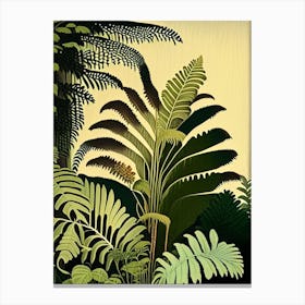 Tasmanian Tree Fern Rousseau Inspired Canvas Print