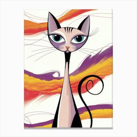 Cat With Blue Eyes 1 Canvas Print