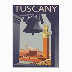 Tuscany, Florence From a Bell Tower Canvas Print