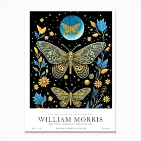 William Morris Exhibition Insects Series 10 Canvas Print