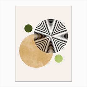 Lines and circles 7 2 Canvas Print