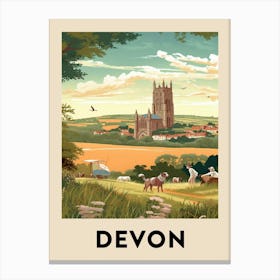 Vintage Travel Poster Devon 7 Canvas Print