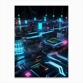 Futuristic Technology 1 Canvas Print