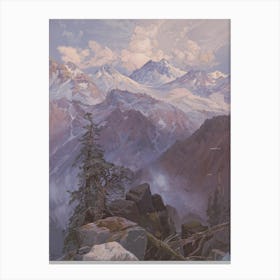 Summit Of The Sierras Nevada Canvas Print