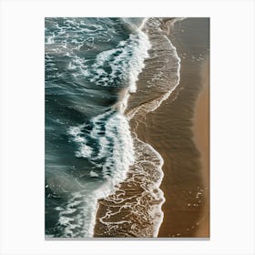 Waves On The Beach Canvas Print