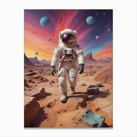 Astronaut In Space 13 Canvas Print