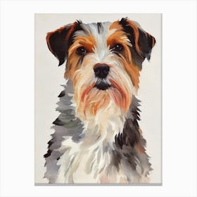 Glen Of Imaal Terrier 4 Watercolour dog Canvas Print