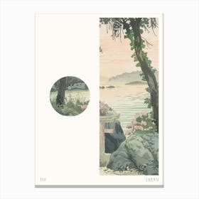 Ise Japan 3 Cut Out Travel Poster Canvas Print