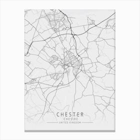 Chester City Map Lienzo