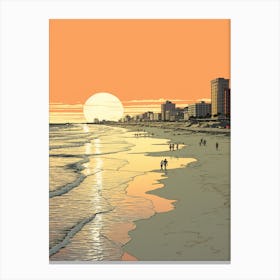 Atlantic City Beach New Jersey 4 Canvas Print