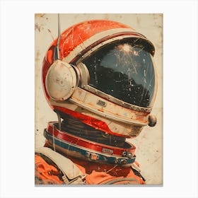 Beautiful Retro Astronaut 8 Canvas Print