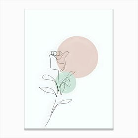Single Rose Canvas Print