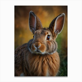 Rabbit Portrait 2 Canvas Print