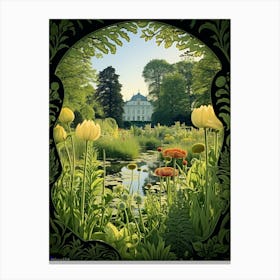 Nymphenburg Palace Gardens Germany Henri Rousseau Style 4 Canvas Print