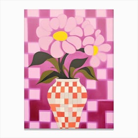 Pansies Flower Vase 7 Canvas Print