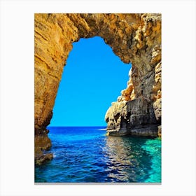 Arch Of The Cave Canvas Print