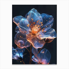 Flower In The Dark Canvas Print