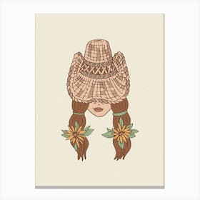 Cowgirl Canvas Print