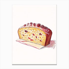 Cranberry Orange Bread Bakery Product Quentin Blake Illustration Canvas Print