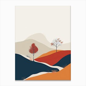 Autumn Landscape, Hygge Canvas Print