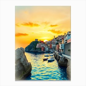 Sunset In Sardinia 2 Canvas Print