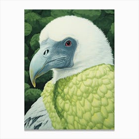 Ohara Koson Inspired Bird Painting Vulture 3 Canvas Print