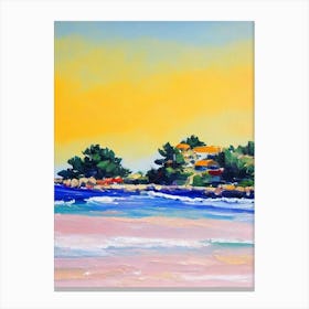 Cala Bassa Beach, Ibiza, Spain Bright Abstract Canvas Print