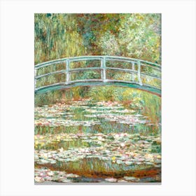 Bridge Over A Pond Of Water Lilies, Claude Monet Canvas Print