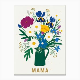 Mama In A Vase Canvas Print