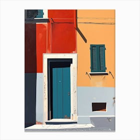 Doorway, Italy, Minimalism Canvas Print