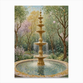 Golden Fountain Canvas Print