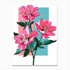 Pink Flowers 17 Canvas Print