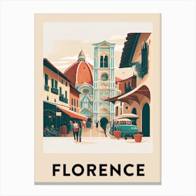 Florence 2 Vintage Travel Poster Canvas Print