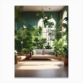 Tropical Living Space Canvas Print