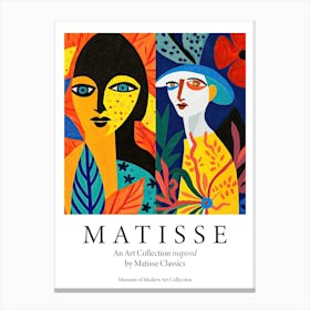 Bold Faces, The Matisse Inspired Art Collection Poster Canvas Print