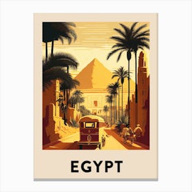 Egypt 3 Vintage Travel Poster Canvas Print