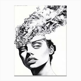 Woman'S Head 25 Canvas Print