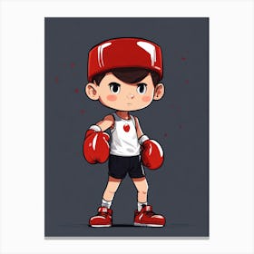 Boxer Boy Canvas Print