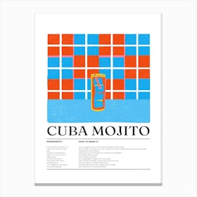 Cuba Mojito Canvas Print