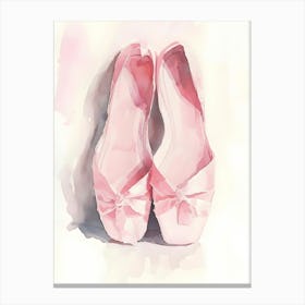 Pink Ballet Shoes 1 Canvas Print