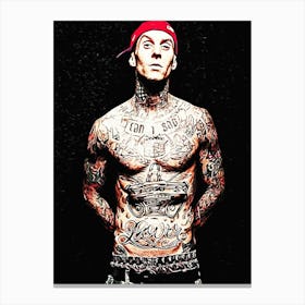 travis barker Blink 182 Canvas Print