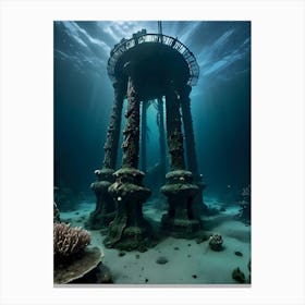 Underwater Ruins-Reimagined Canvas Print