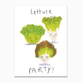 Lettuce Party Canvas Print