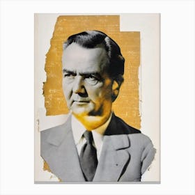 Graham Greene Retro Collage Movies Canvas Print