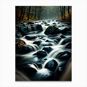 River In The Forest Canvas Print